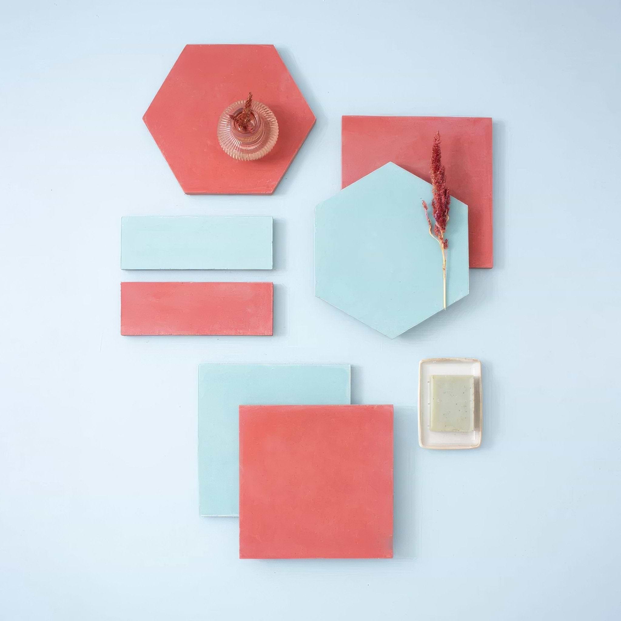 Rhubarb Hexagonal Tile - Hyperion Tiles