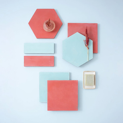 Rhubarb Hexagonal Tile - Hyperion Tiles