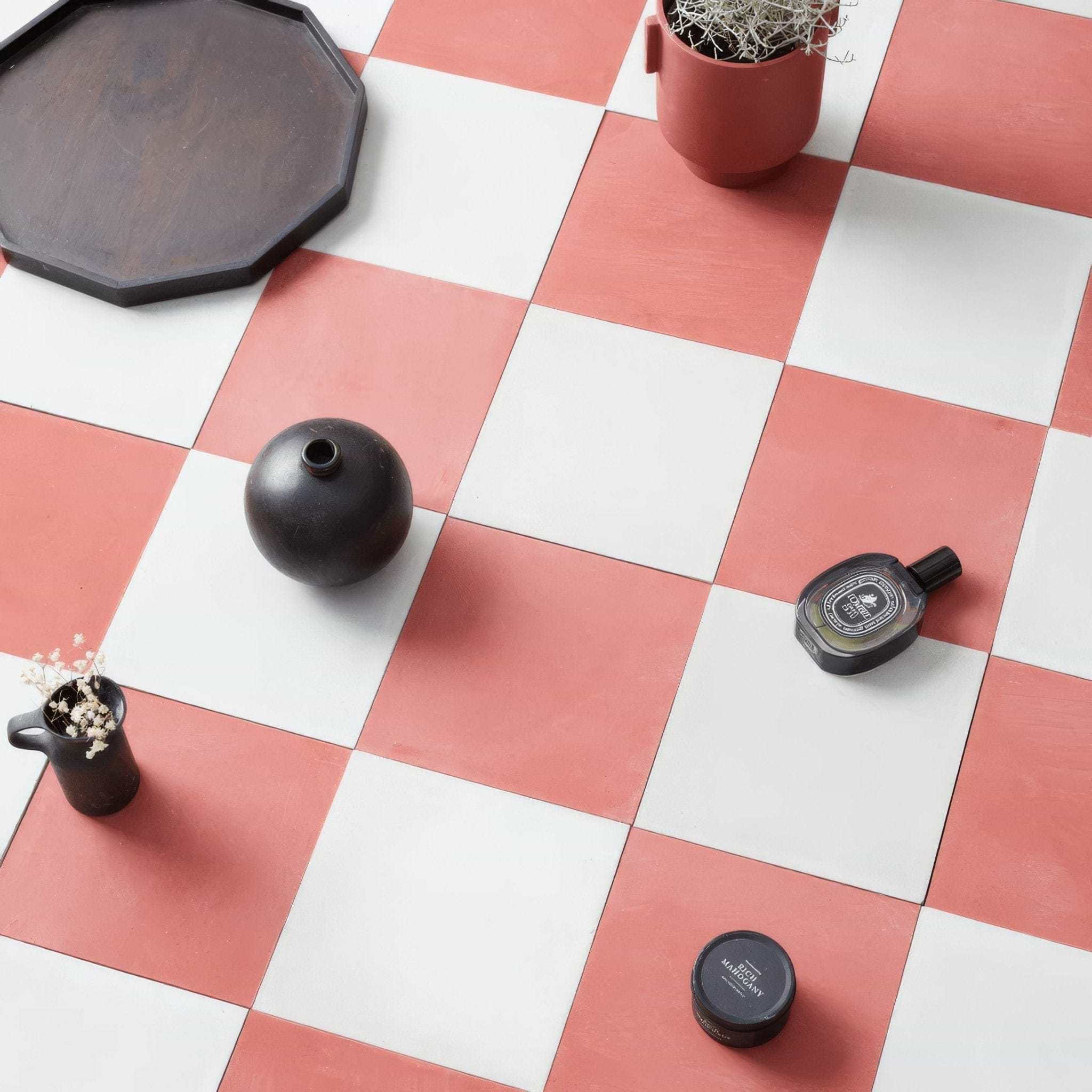 Rhubarb Square Tile - Hyperion Tiles