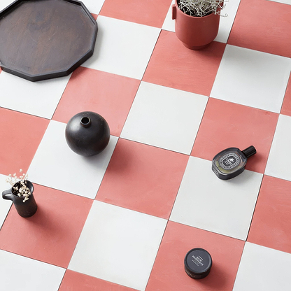 Rhubarb Square Tile - Hyperion Tiles