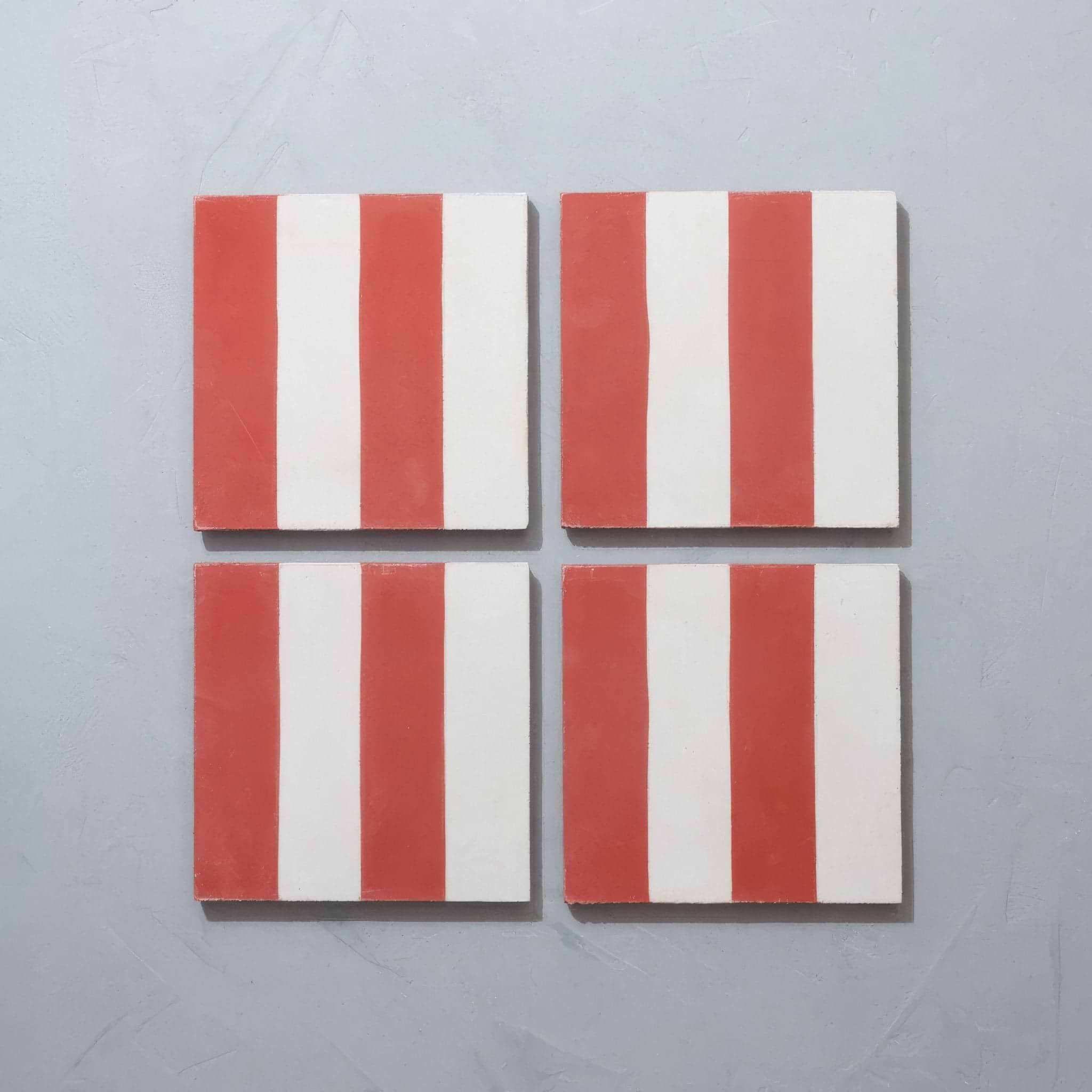 Rhubarb Wide Stripe Tile - Hyperion Tiles