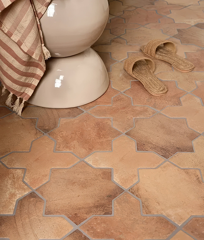 Fez Porcelain Star Cotto - Hyperion Tiles