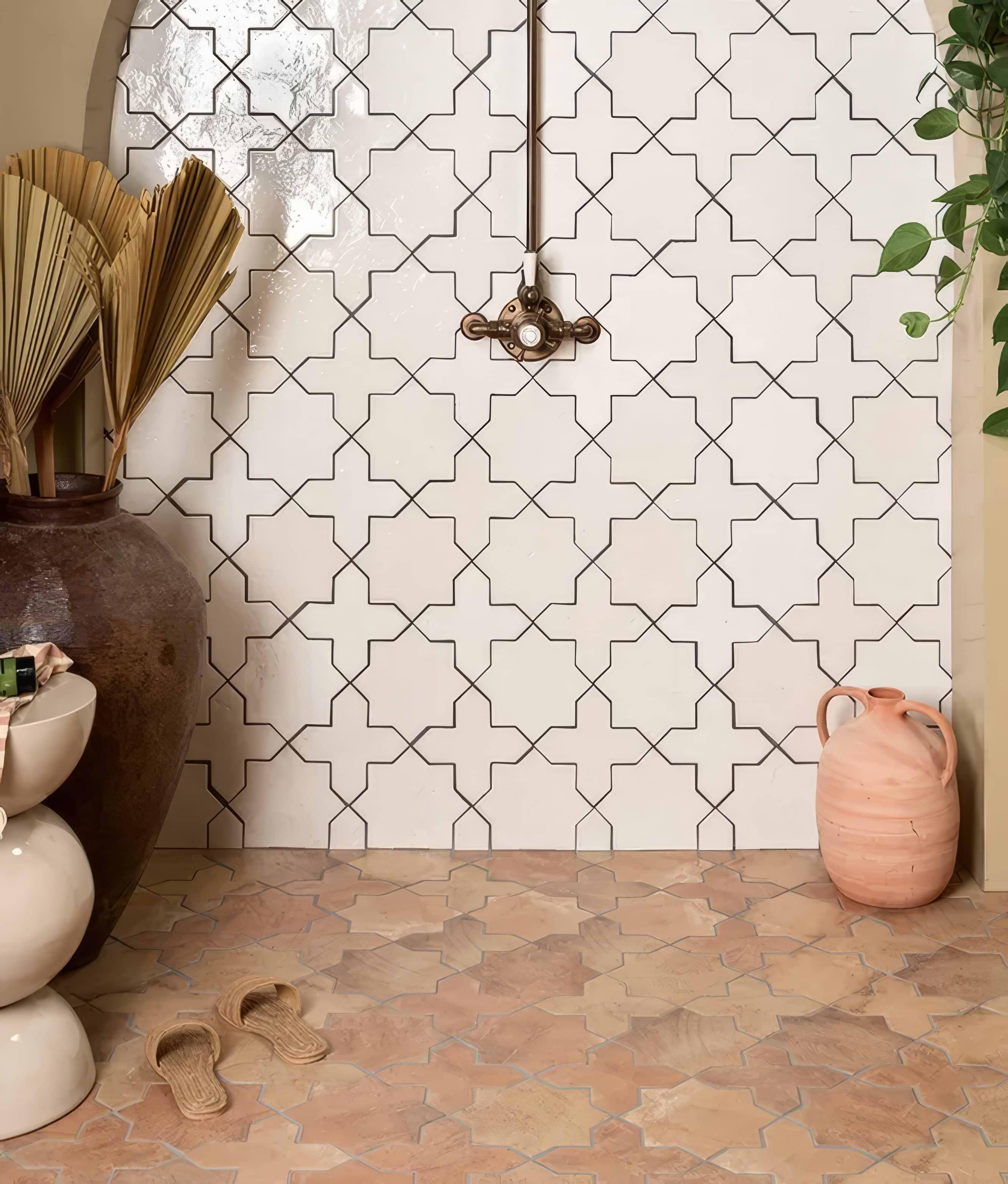 Fez Porcelain Cross White - Hyperion Tiles