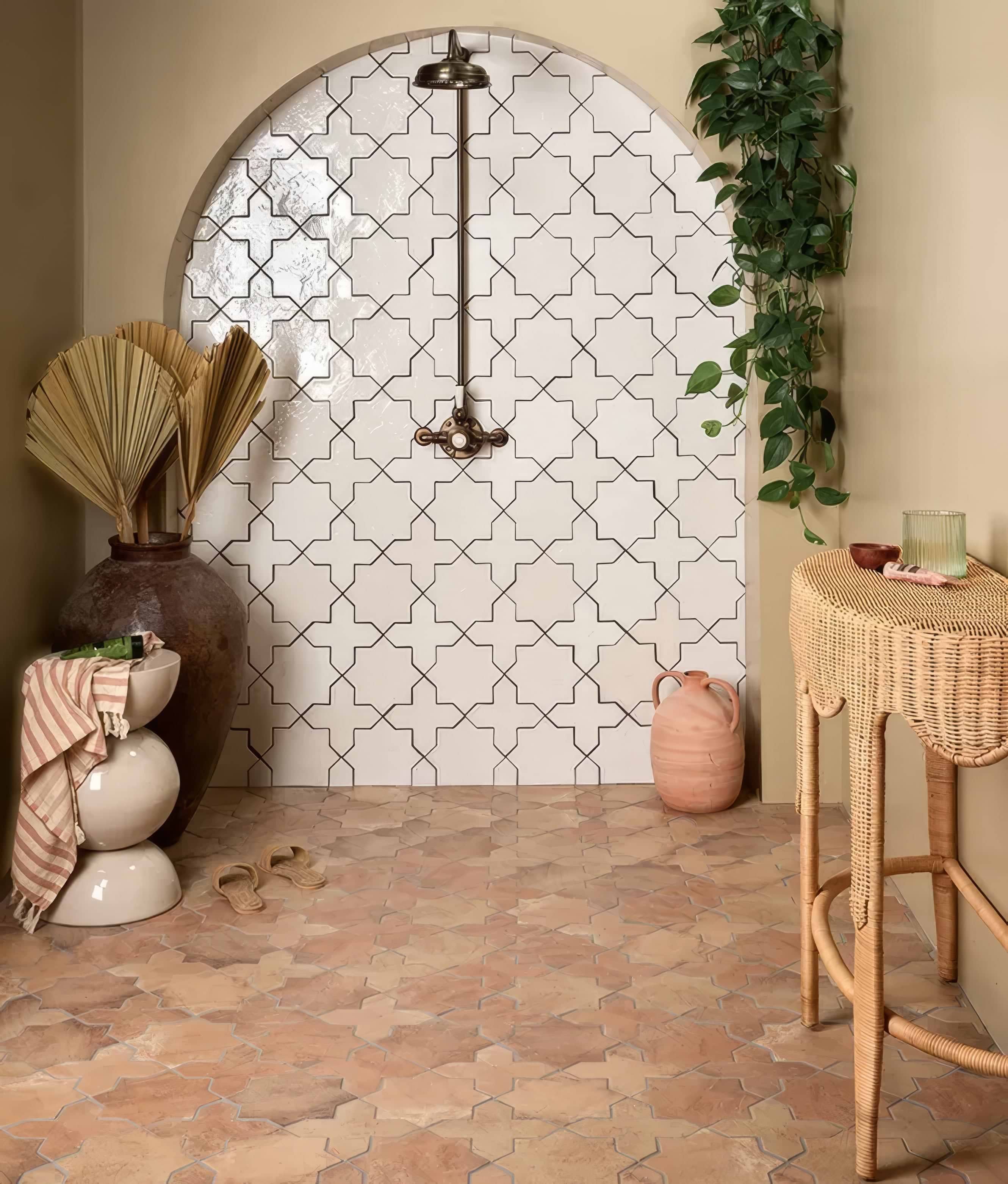 Fez Porcelain Star Cotto - Hyperion Tiles