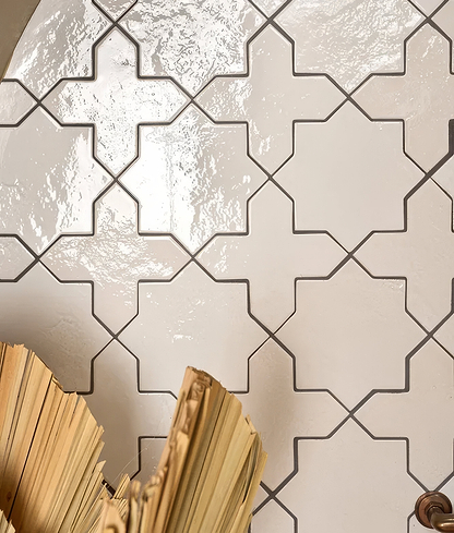 Fez Porcelain Cross White - Hyperion Tiles