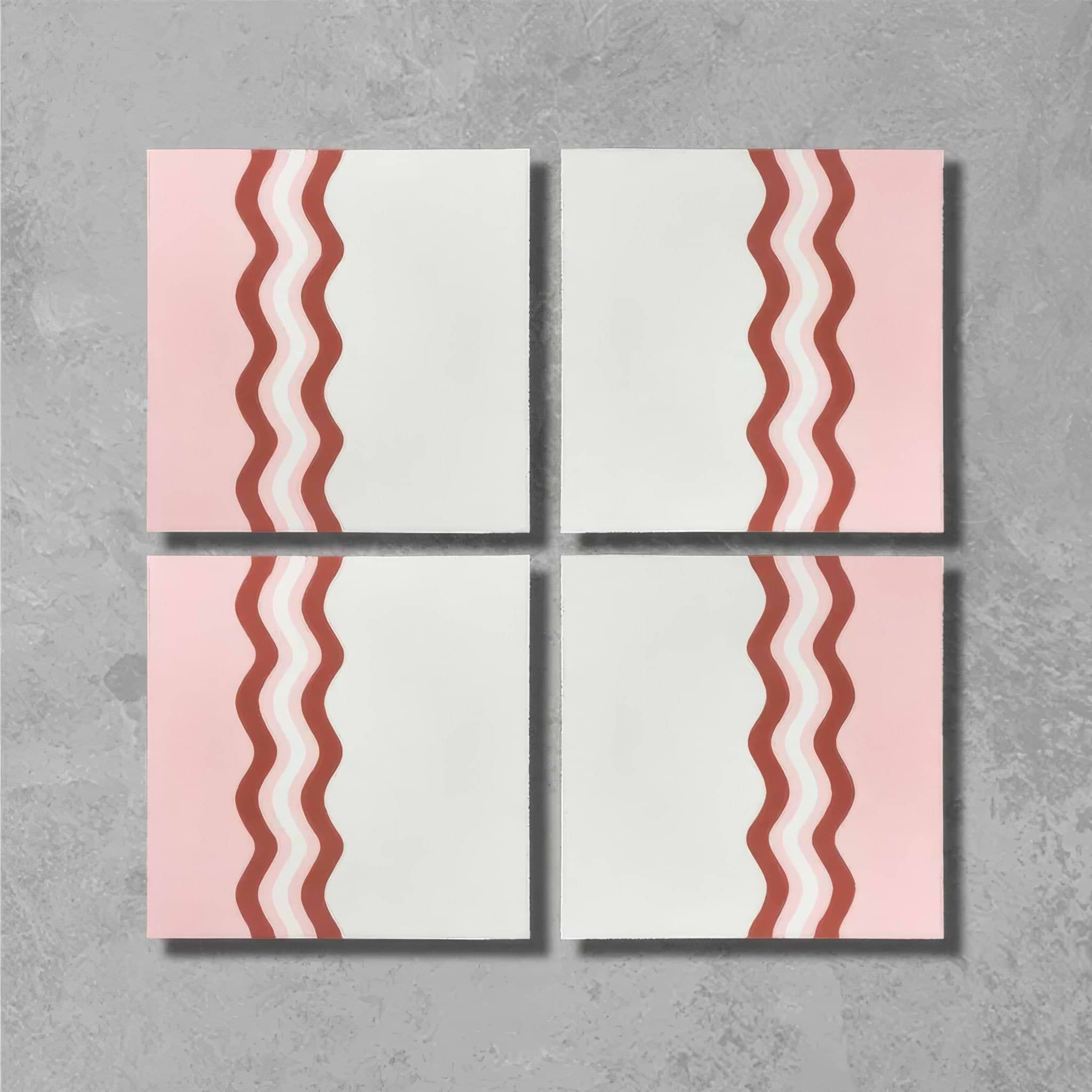 Ric Rac Bubblegum One Tile - Hyperion Tiles