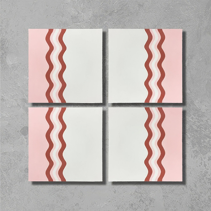 Ric Rac Bubblegum One Tile - Hyperion Tiles