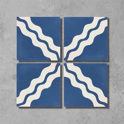 Ric Rac Glacier Mint Two Tile - Hyperion Tiles