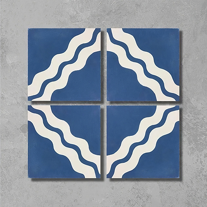 Ric Rac Glacier Mint Two Tile - Hyperion Tiles