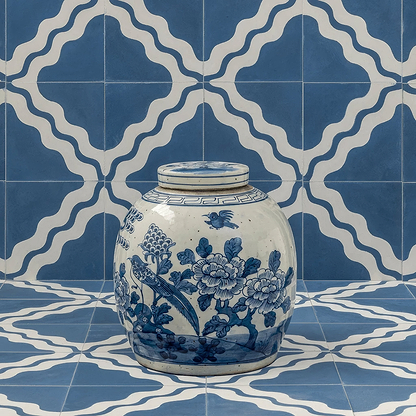 Ric Rac Glacier Mint Two Tile - Hyperion Tiles