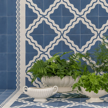 Ric Rac Glacier Mint Two Tile - Hyperion Tiles