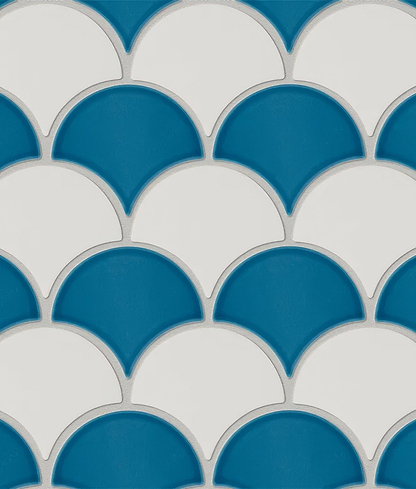 Riverlands Scales Ceramic Kingfisher - Hyperion Tiles