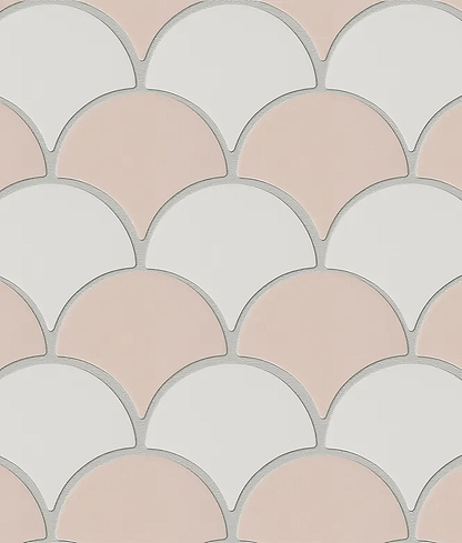 Riverlands Scales Ceramic Marsh Mallow - Hyperion Tiles