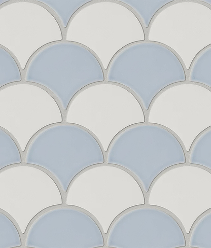 Riverlands Scales Ceramic Sky - Hyperion Tiles