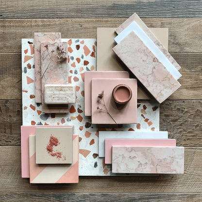 Rose Pink Square Honed Marble - Hyperion Tiles