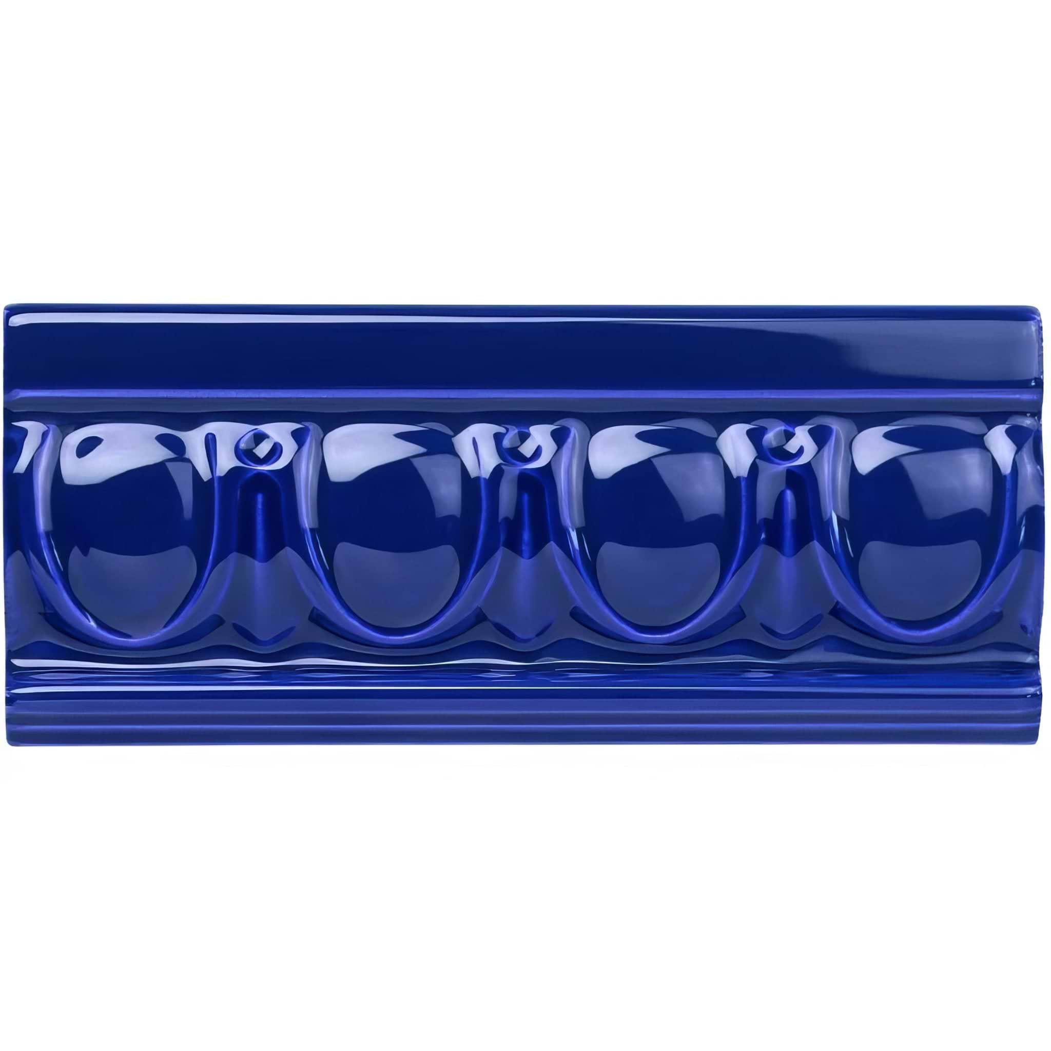 Royal Blue Egg & Dart Moulding - Hyperion Tiles