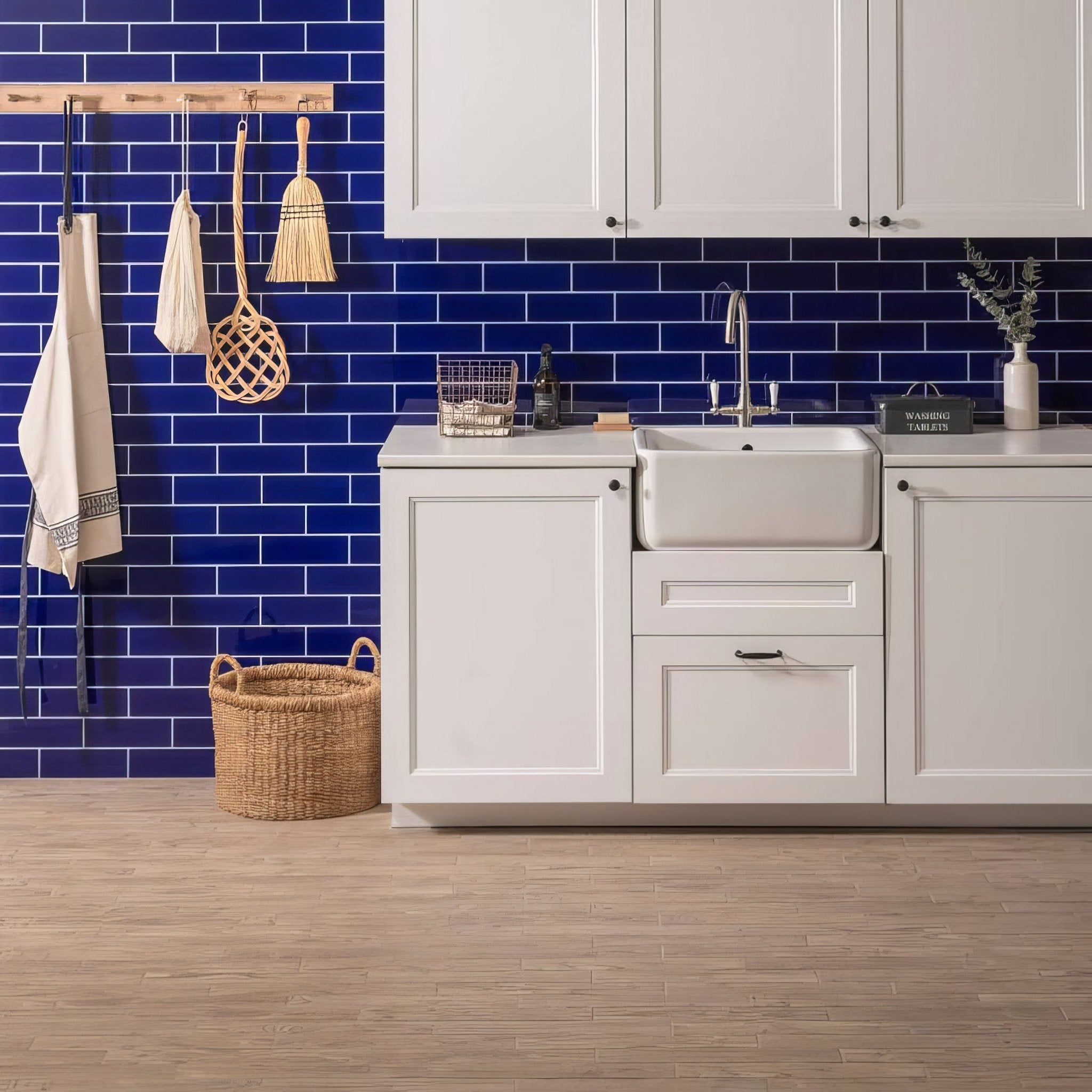 Royal Blue Large Brick - Hyperion Tiles