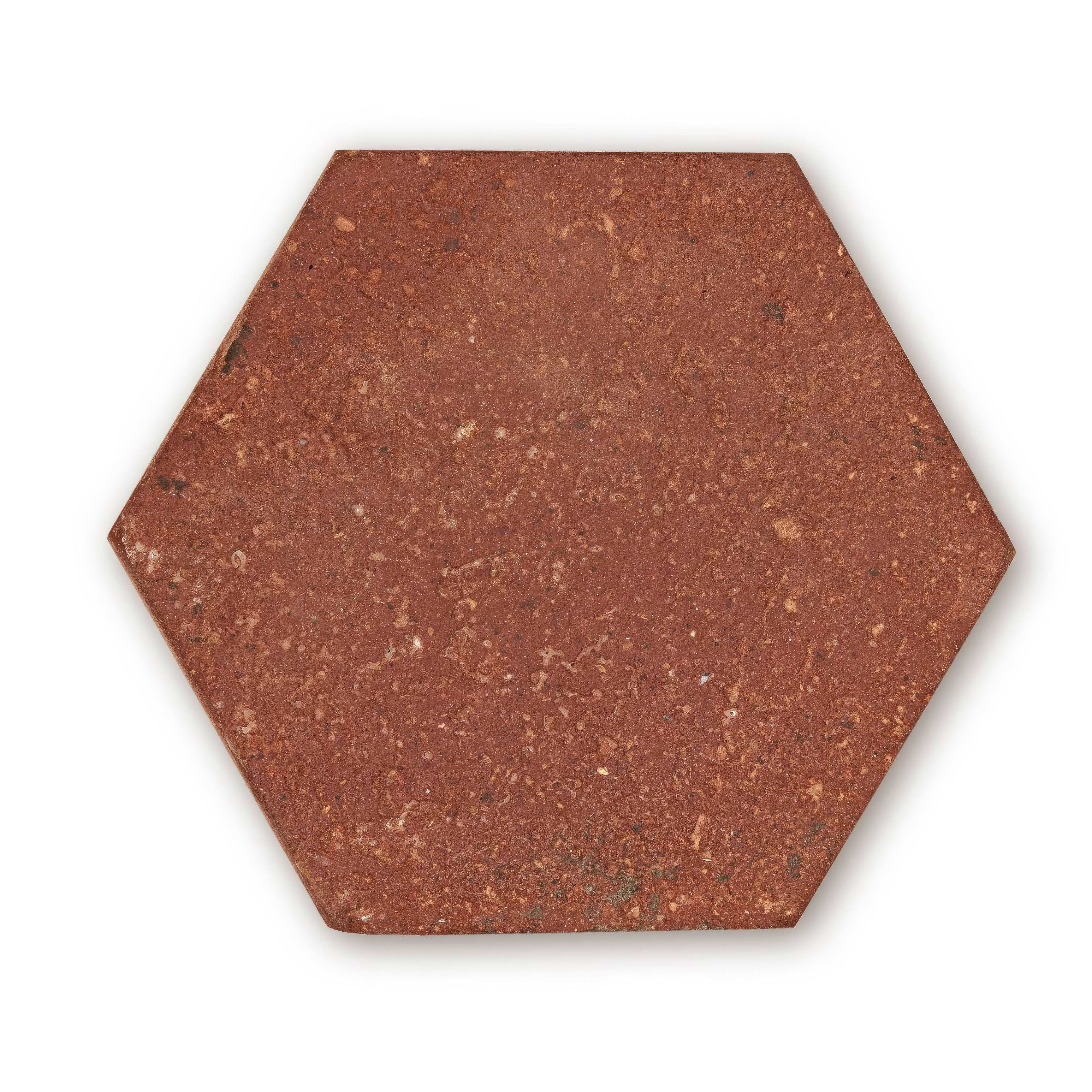 Reclaimed Terracotta Hexagon - Hyperion Tiles - Fired Earth