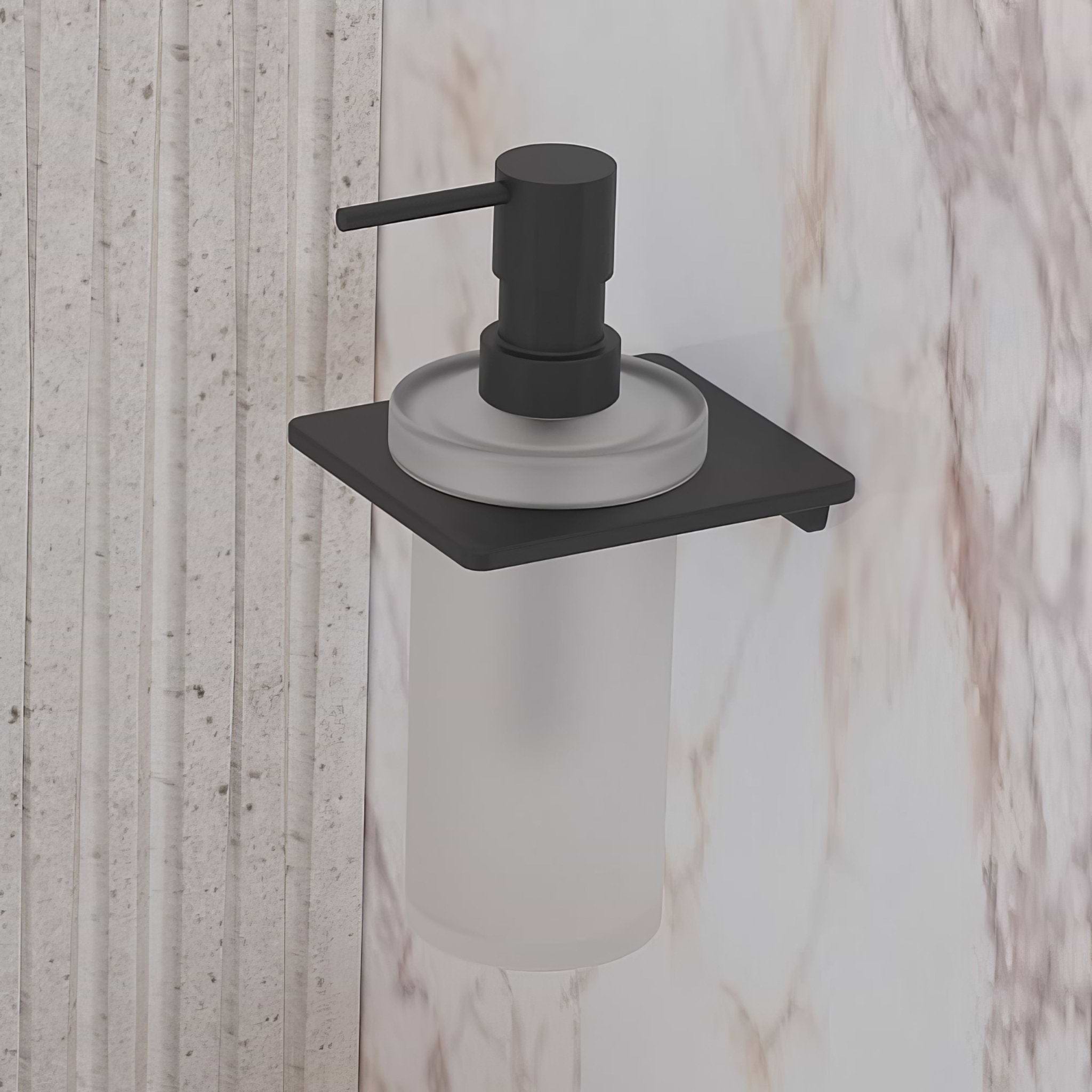 S Cube Soap Dispenser – Black - Hyperion Tiles