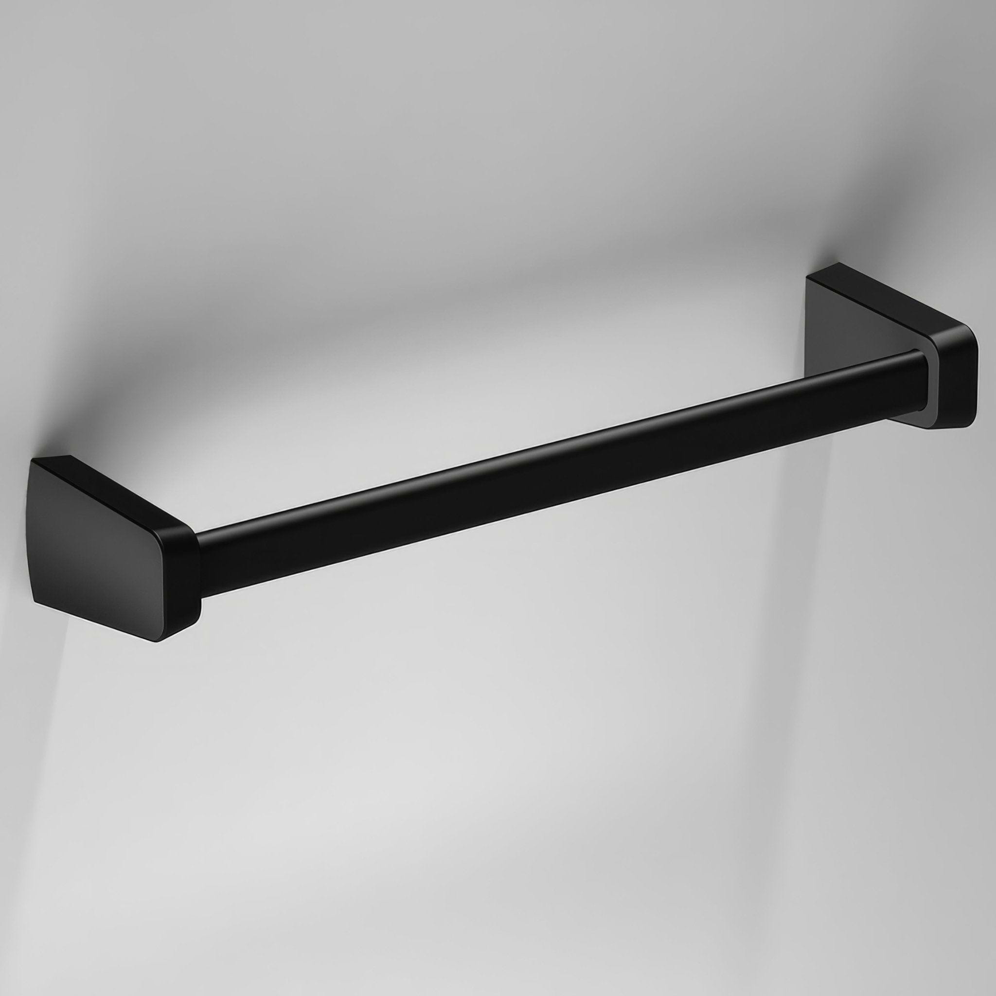 S6 Black Towel Rail 32cm – Black - Hyperion Tiles