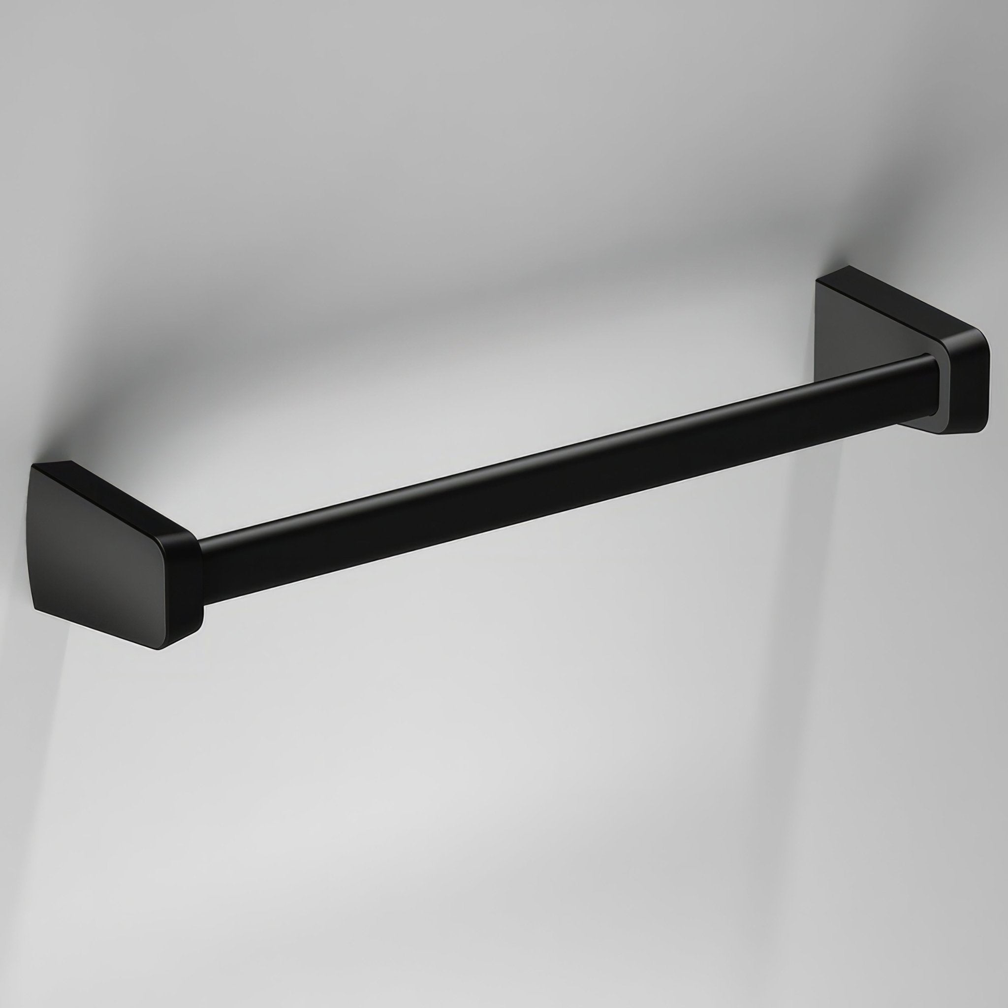 S6 Black Towel Rail 32cm – Black - Hyperion Tiles