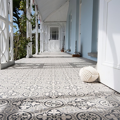 Salisbury Black on Dover White - Hyperion Tiles
