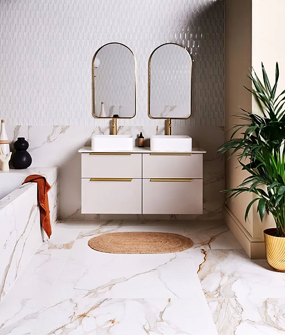 Sculpture Grande Porcelain Calacatta Maximus - Hyperion Tiles