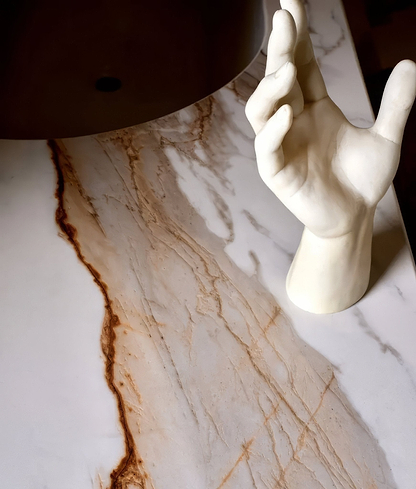 Sculpture Grande Porcelain Calacatta Maximus - Hyperion Tiles