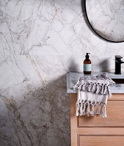 Sculpture Grande Porcelain Invisible Blue - Hyperion Tiles