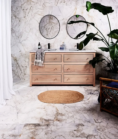 Sculpture Grande Porcelain Invisible Blue - Hyperion Tiles