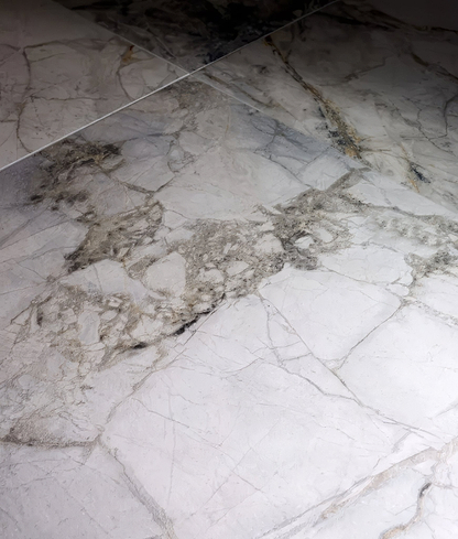 Sculpture Grande Porcelain Invisible Blue - Hyperion Tiles