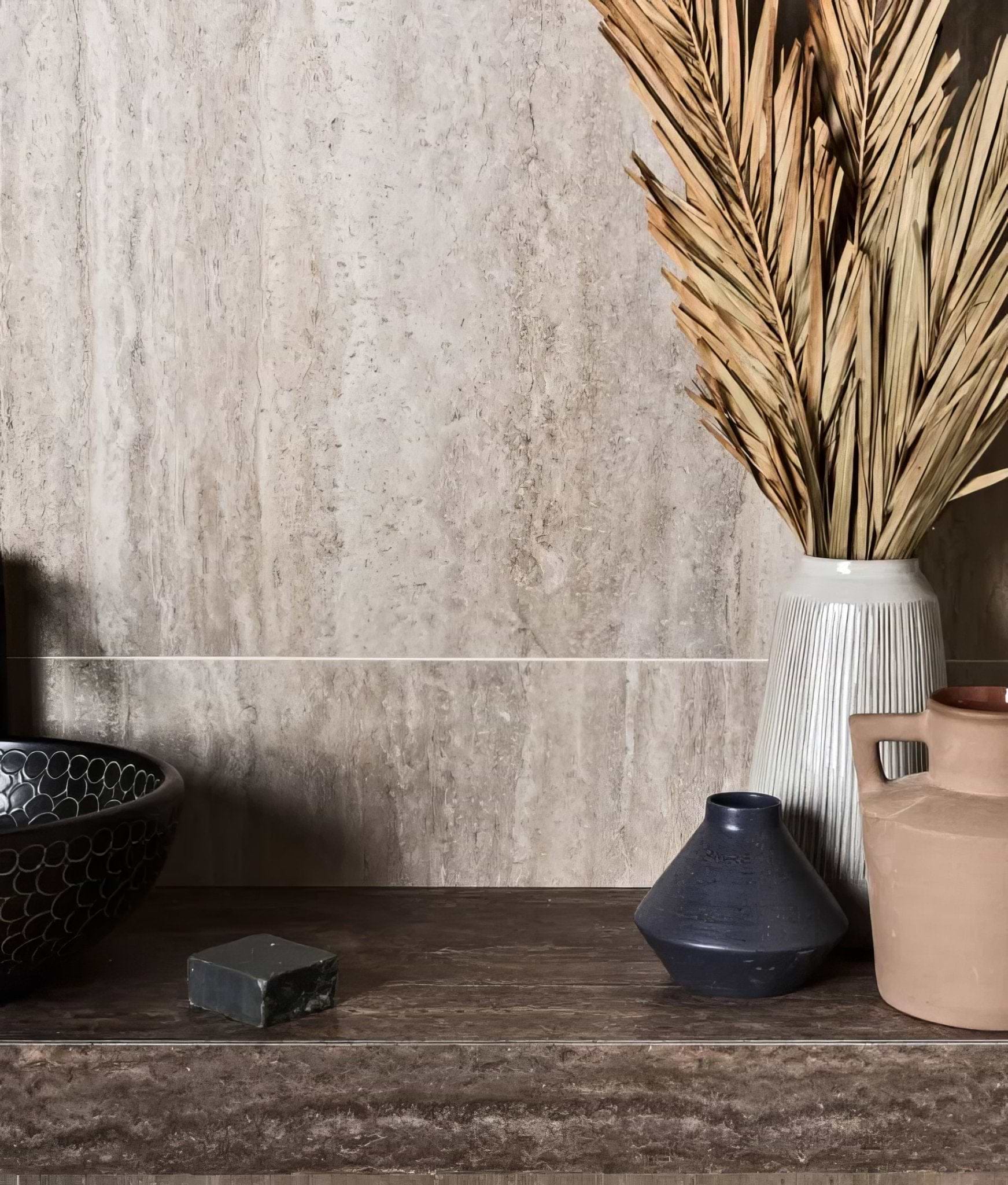 Sculpture Grande Porcelain Romano Veincut Light - Hyperion Tiles