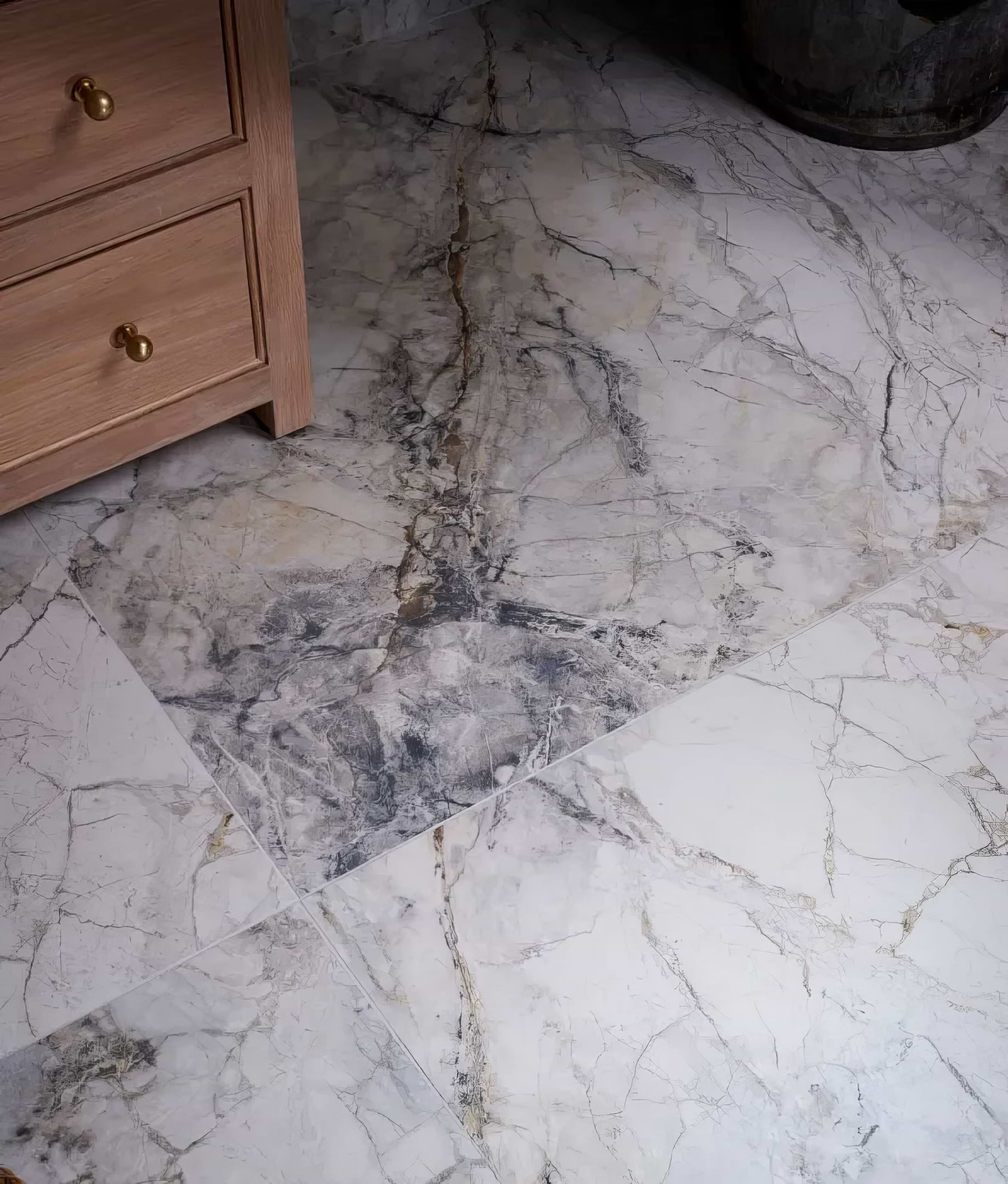 Sculpture Grande Porcelain Invisible Blue - Hyperion Tiles