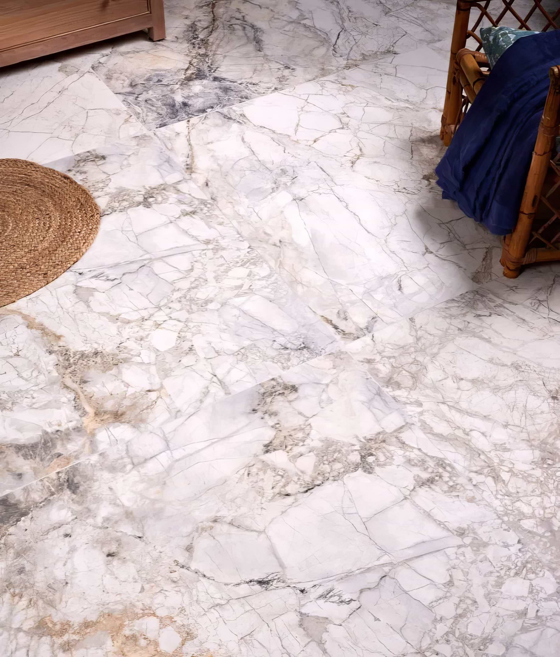 Sculpture Grande Porcelain Invisible Blue - Hyperion Tiles