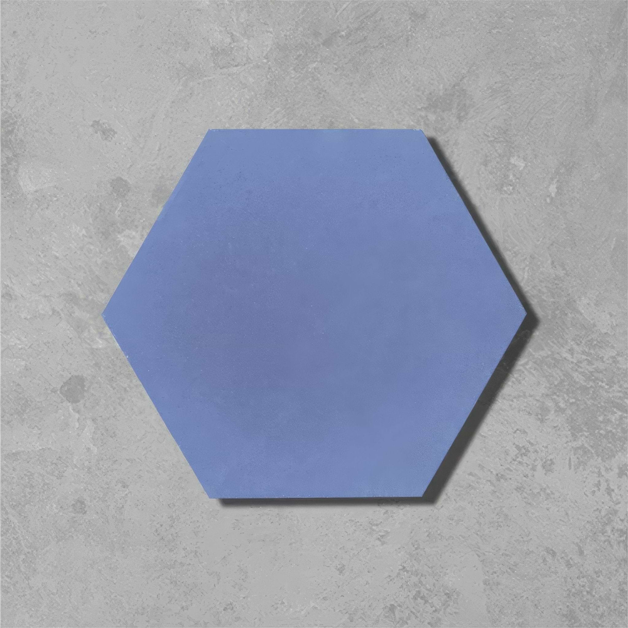 Sea Blue Hexagonal Tile - Hyperion Tiles