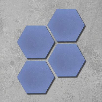 Sea Blue Hexagonal Tile - Hyperion Tiles