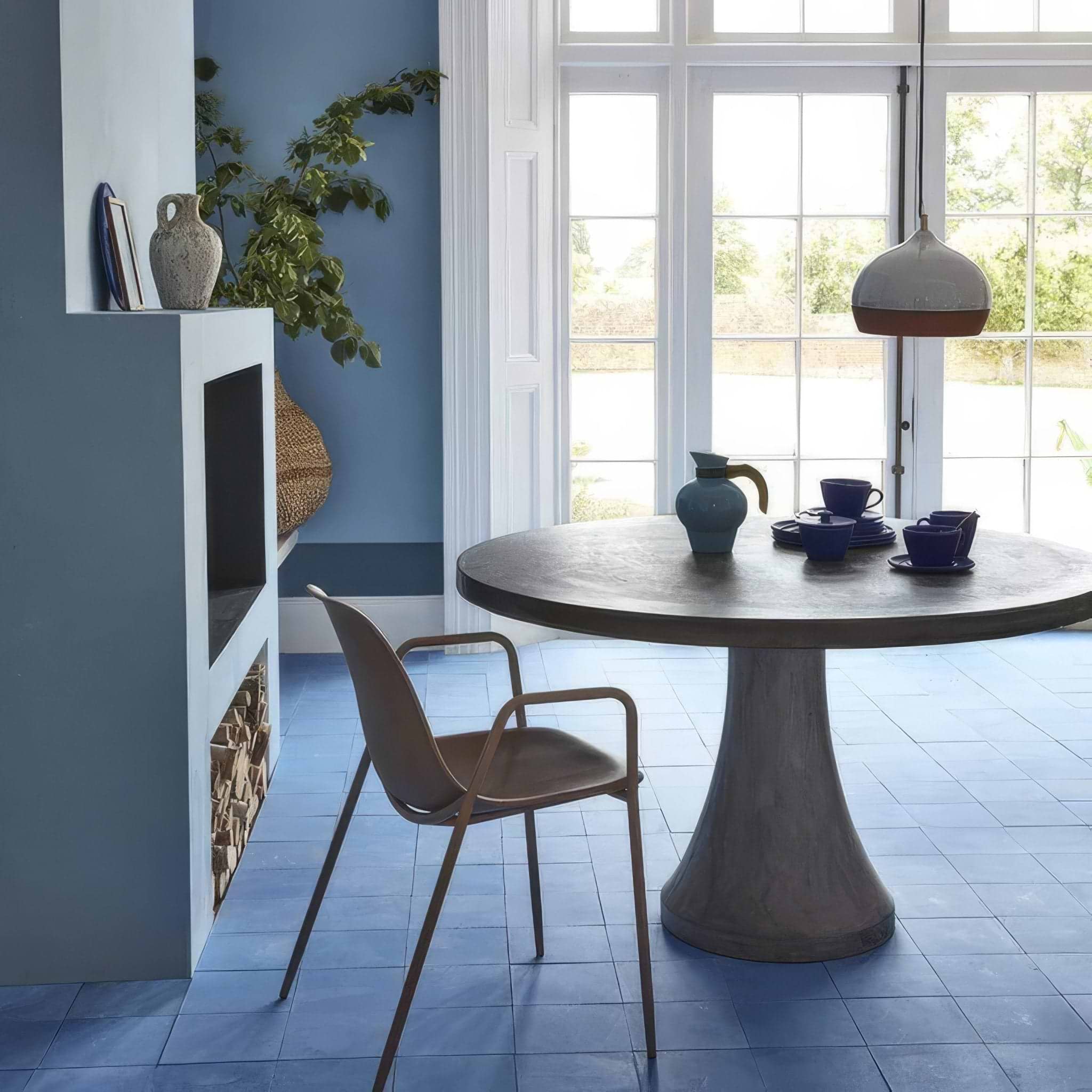 Sea Blue Square Tile - Hyperion Tiles