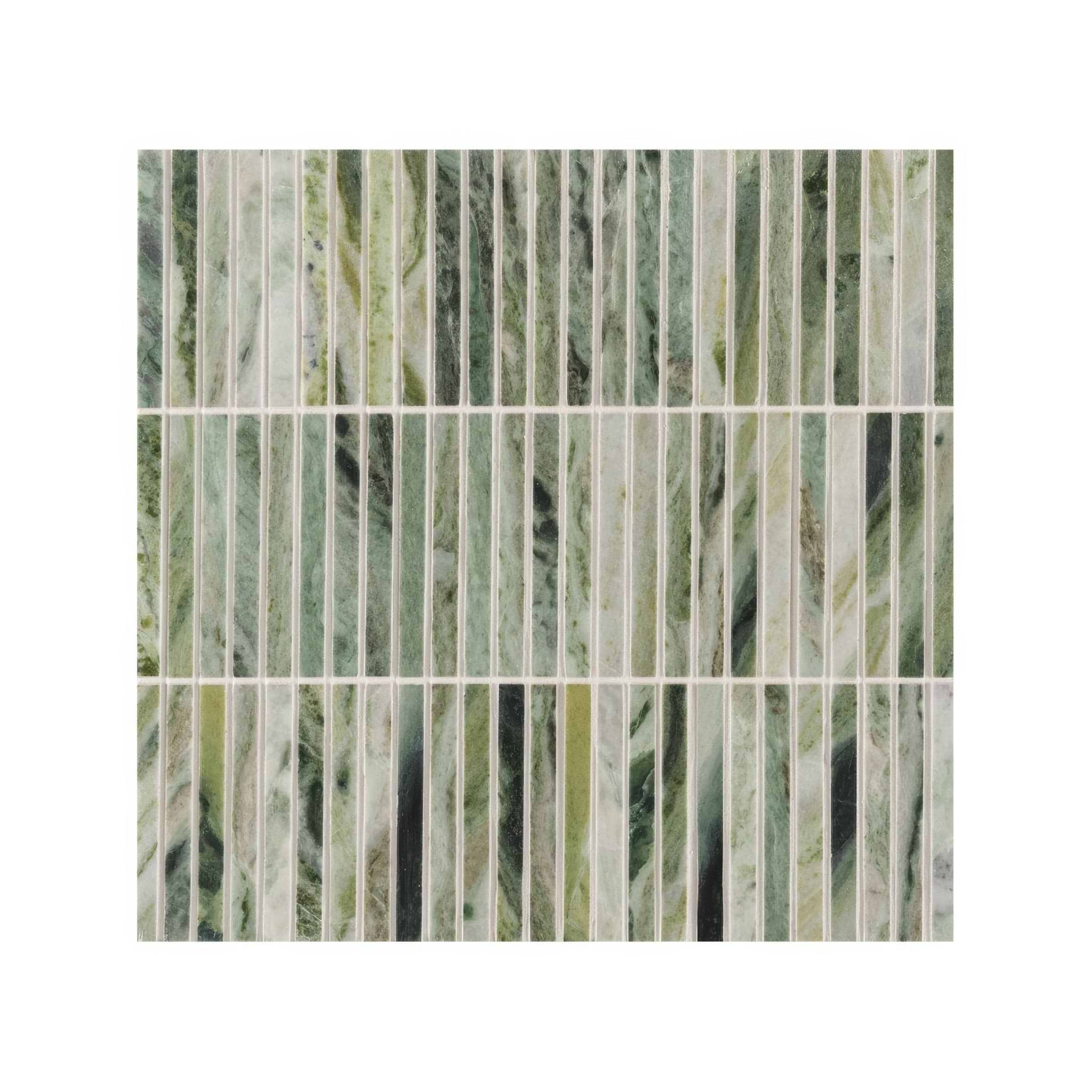 Seaspray Green Stacked Mosaic - Hyperion Tiles