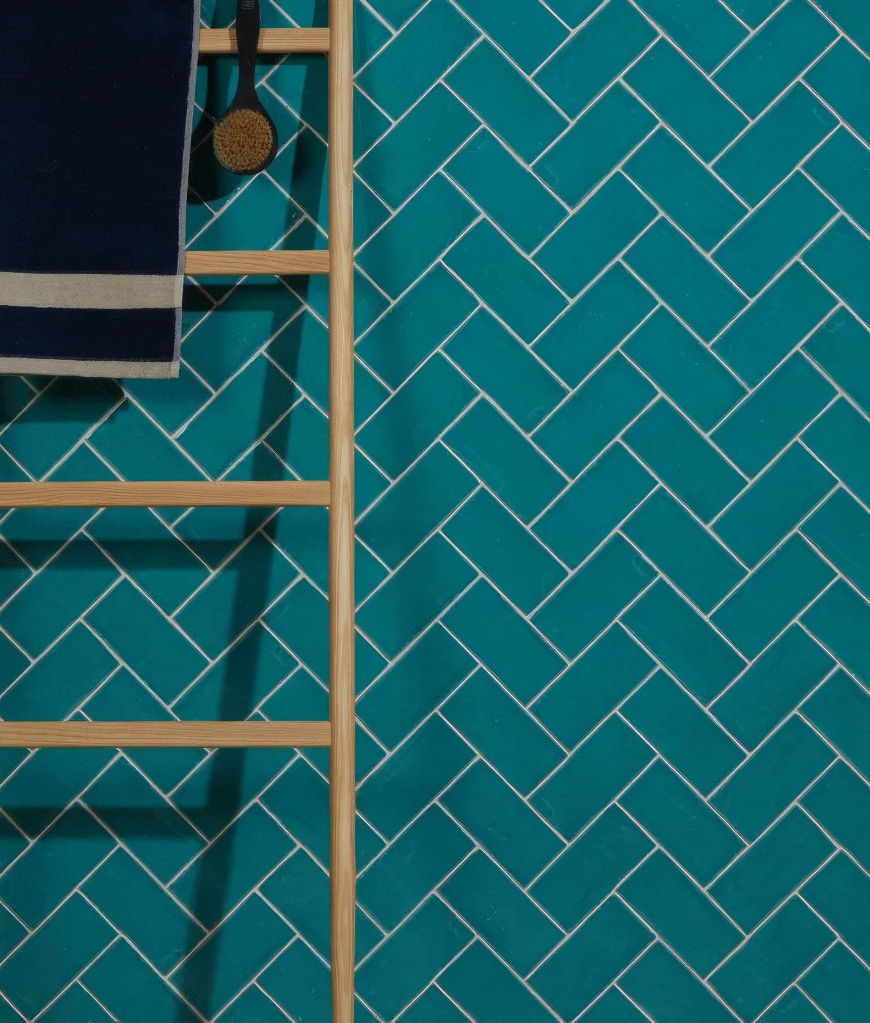 Seaton Ceramic lagoon Gloss - Hyperion Tiles