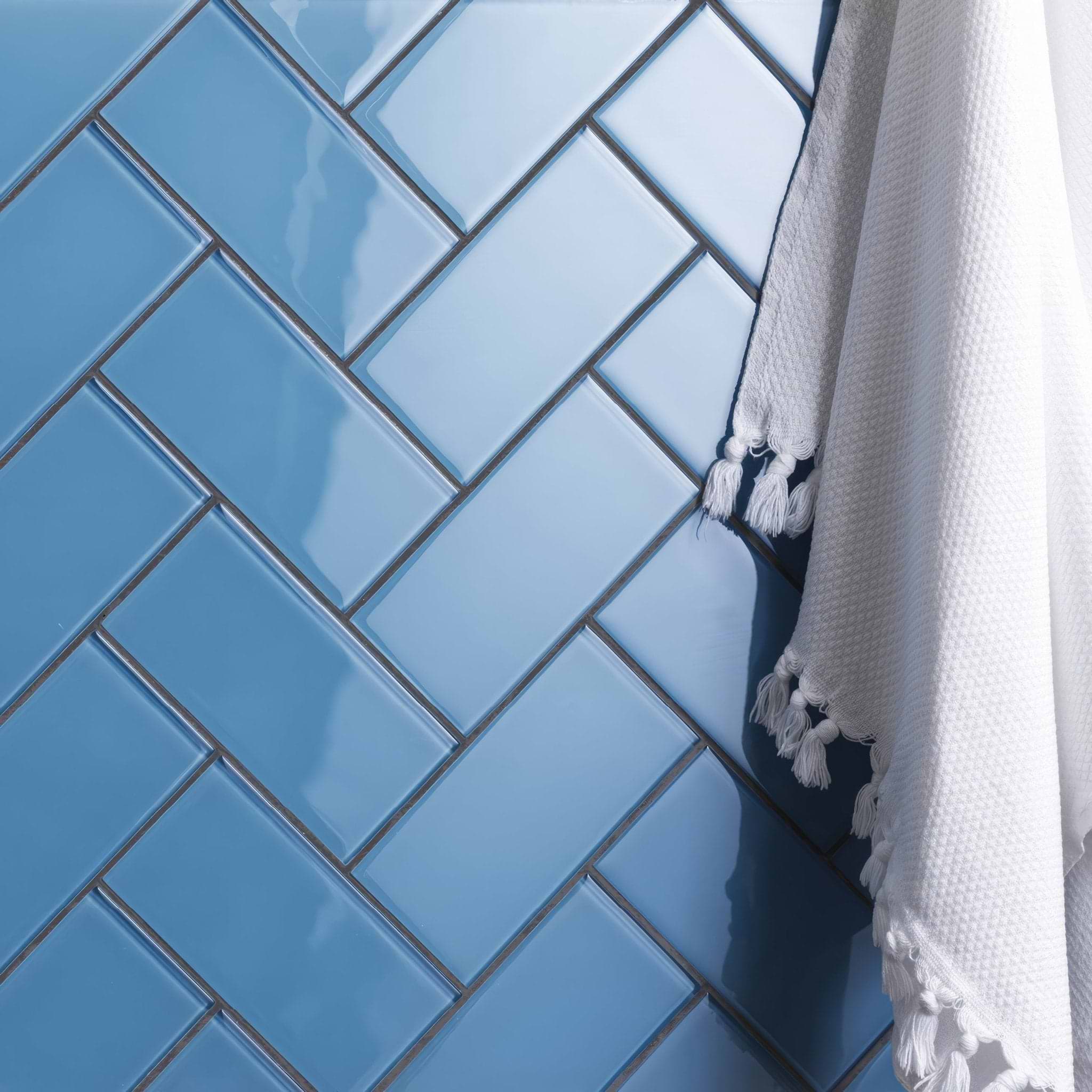 Seine Clear Glass Brick - Hyperion Tiles