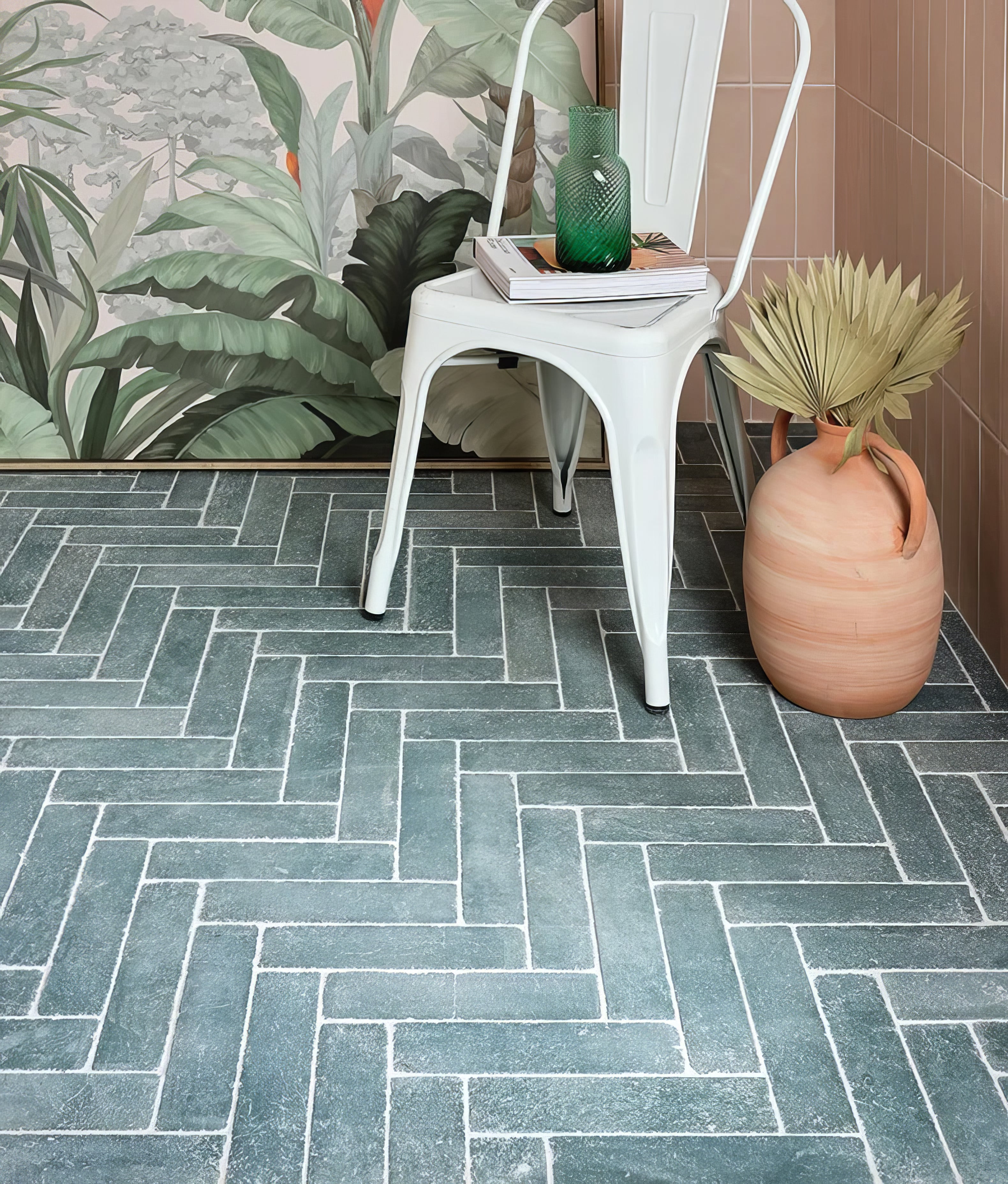 Reform Composite Stone Tumbled Emerald Green - Hyperion Tiles