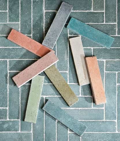 Reform Composite Stone Tumbled Leaf Green - Hyperion Tiles