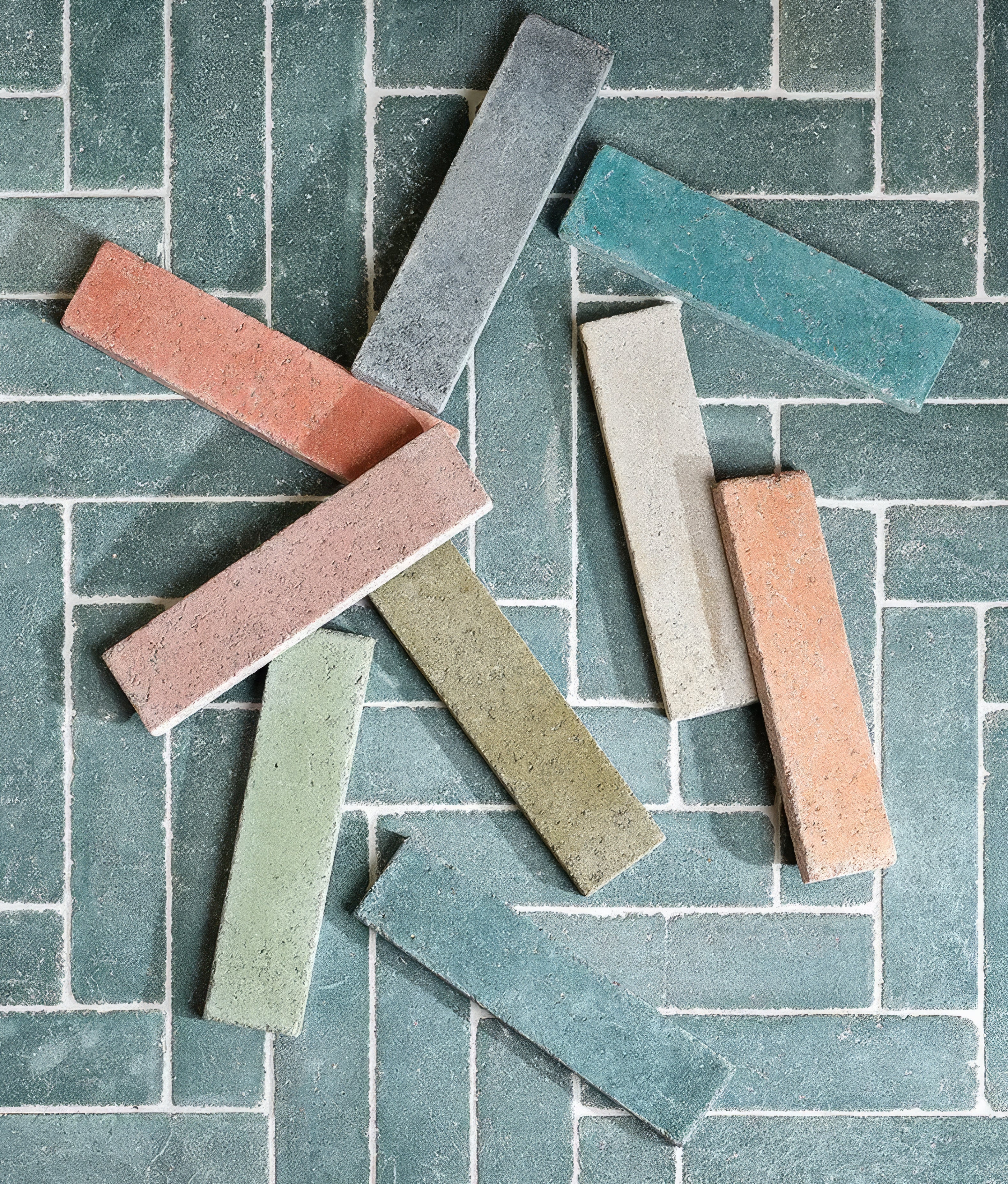 Reform Composite Stone tumbled Forest Green - Hyperion Tiles