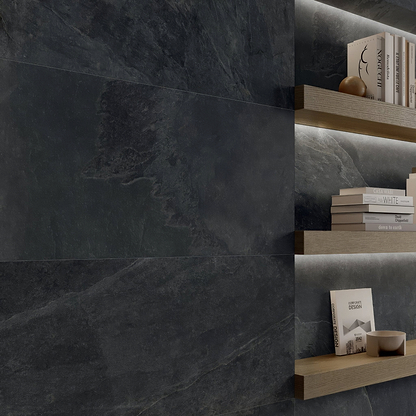 Shale Black 60 x 120cm - Hyperion Tiles