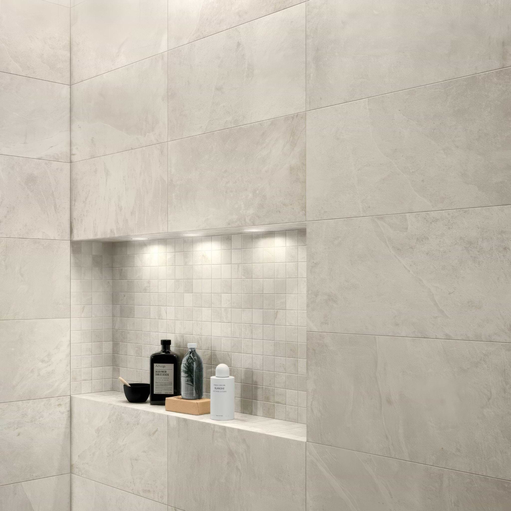 Shale White 60 x 120cm - Hyperion Tiles