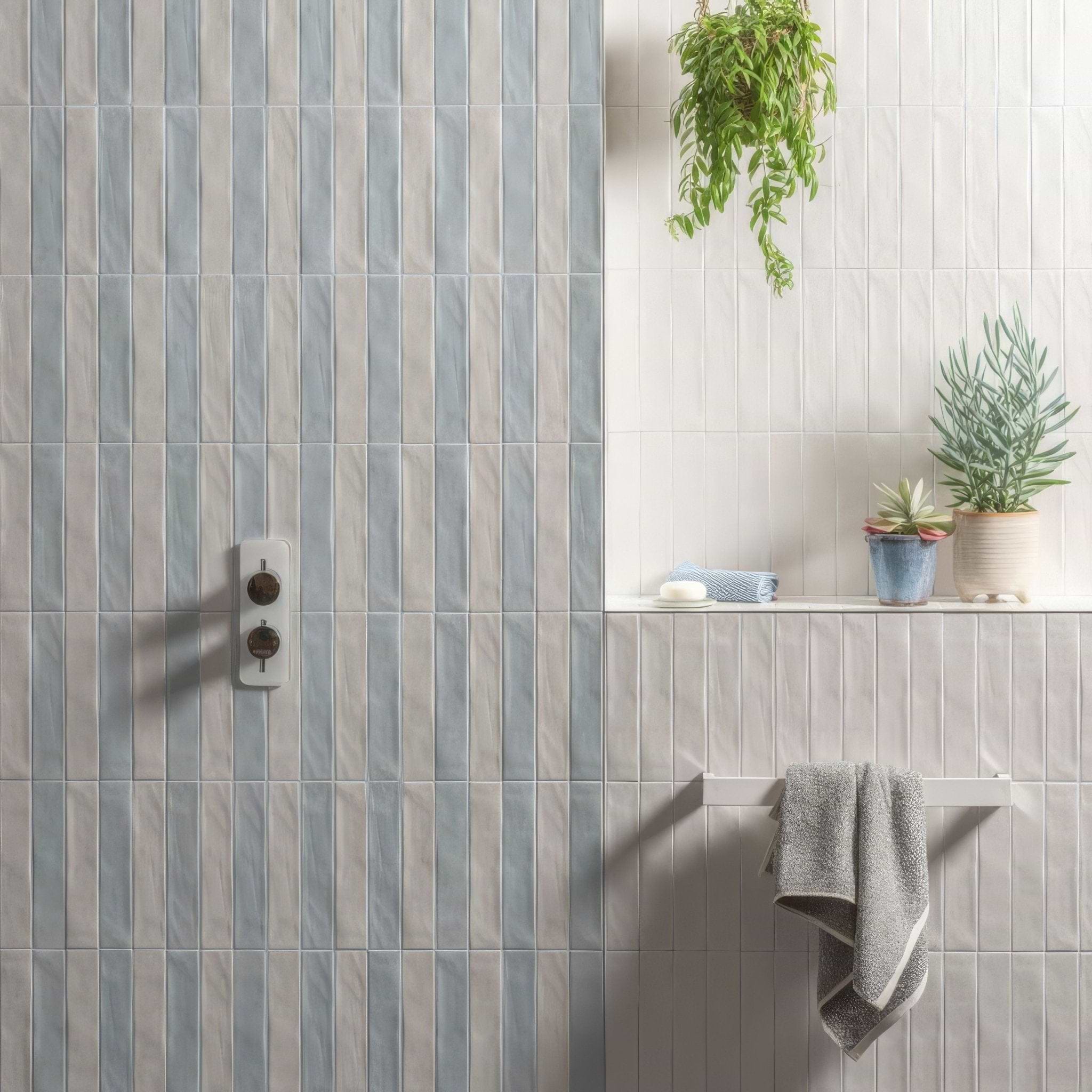 Sherbet Blue Brick 5x25cm - Hyperion Tiles