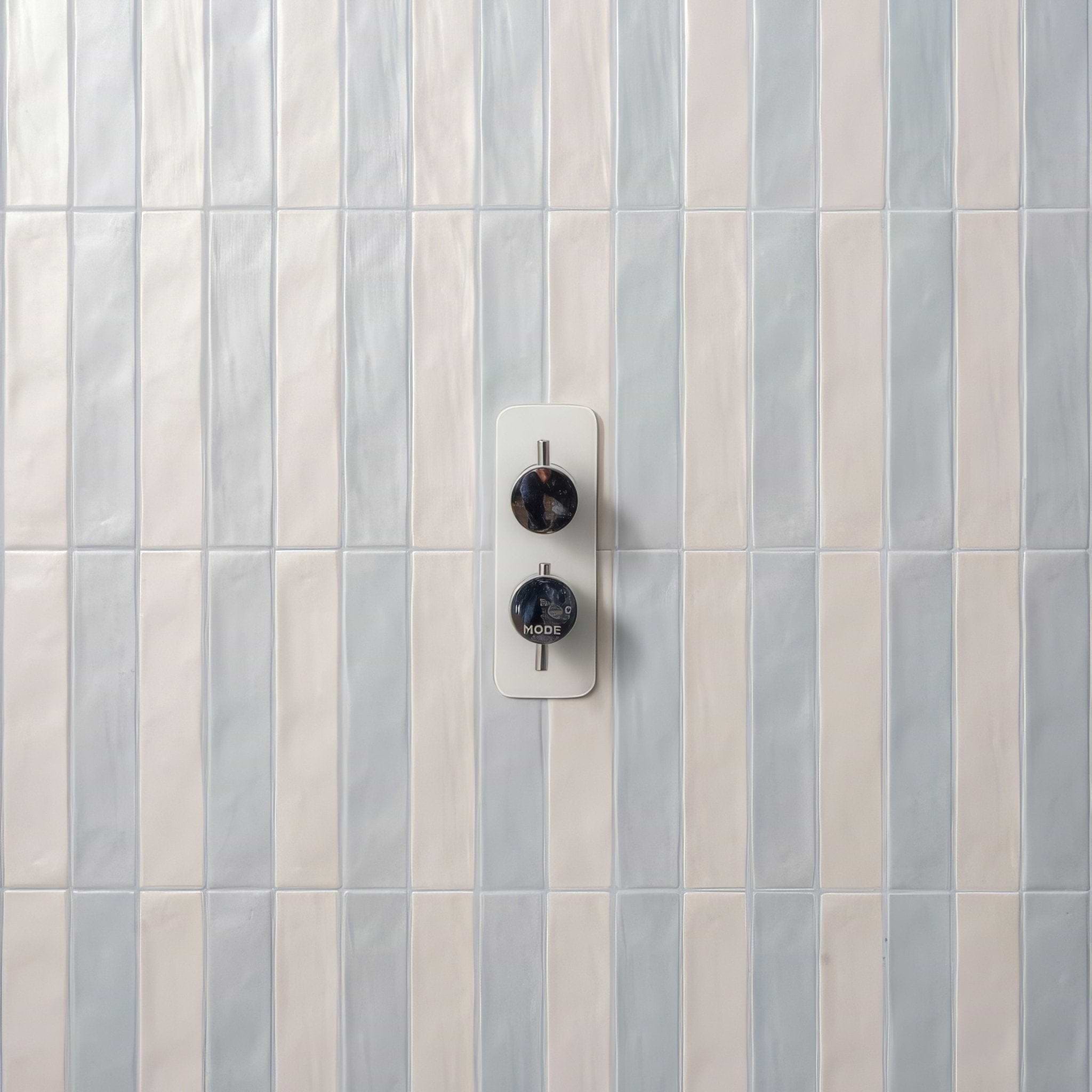 Sherbet White Brick 5x25cm - Hyperion Tiles