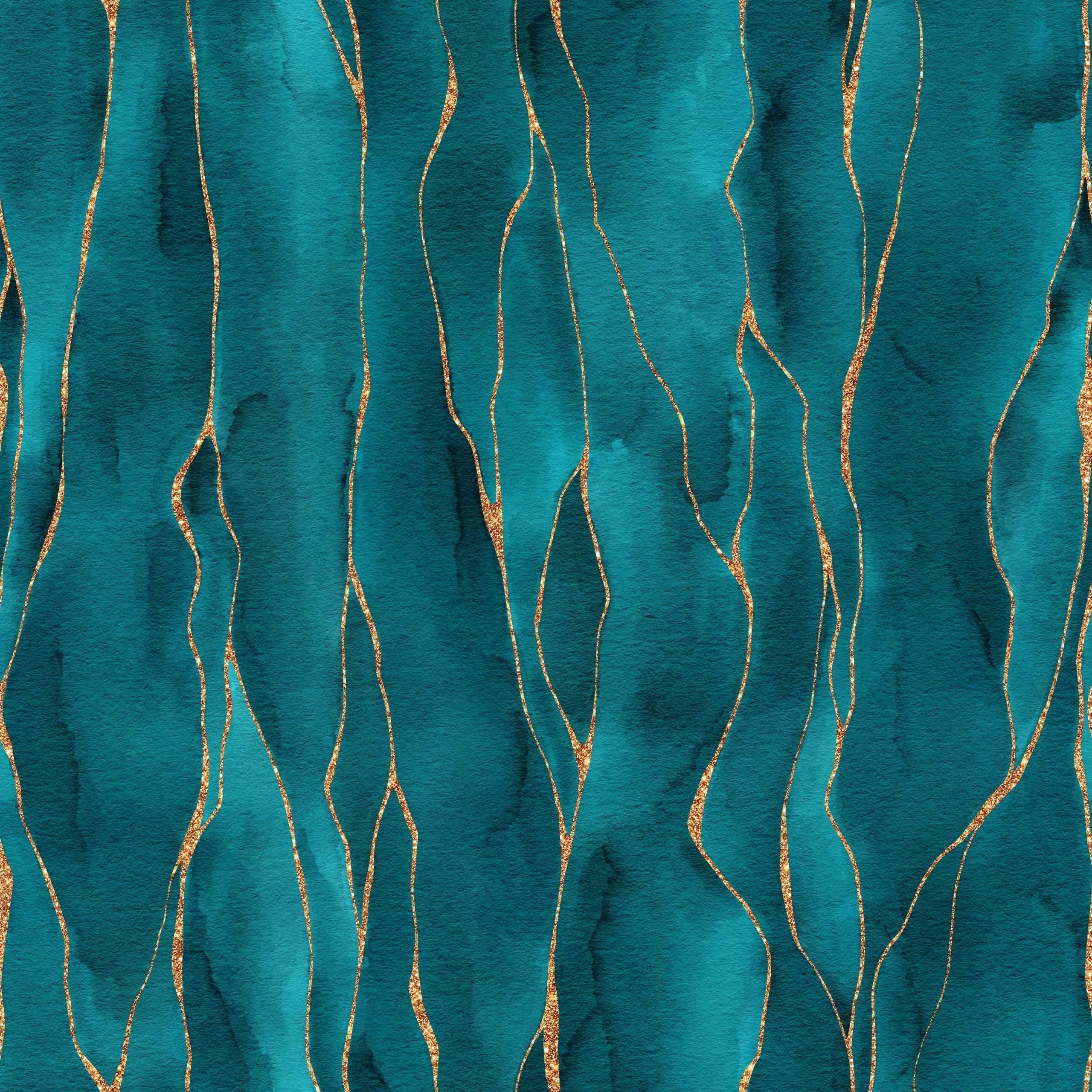 Shower Panel Kintsugi Turquoise By Hyperion Tiles
