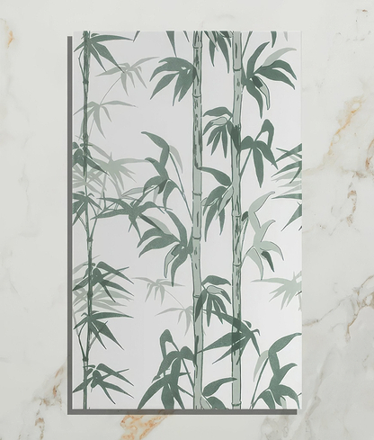 Silk Screen Ceramic Lantau Bamboo Smoke Green - Hyperion Tiles