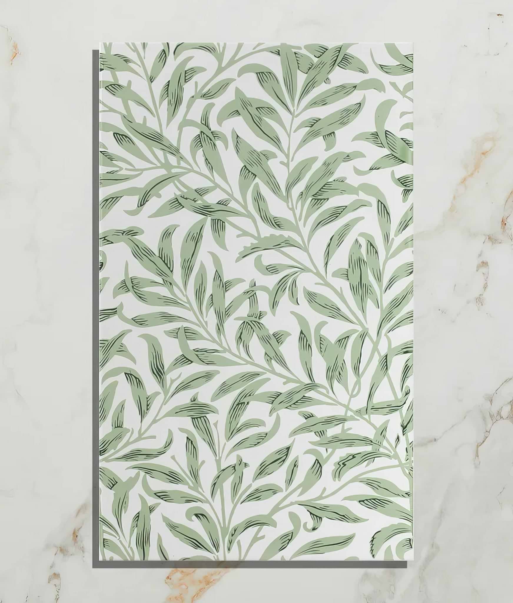 Silk Screen Ceramic Willow Cottage Spring Leaf - Hyperion Tiles